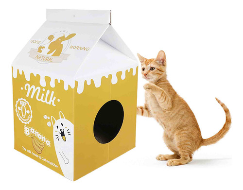 Rascador Ke Woow Premium P Gato, Tipo Cartón Leche Colors LG Color Amarillo