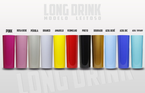 Imagem 3 de 3 de Copos Personalizados Long Drink 100 Unidades