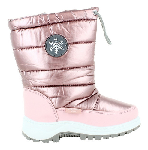 Via Urbana Bota Australiana Rosa Metalico Para Niña 80036