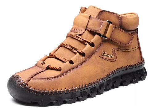 Hombres Zapatos Casual Cuero Senderismo Botas De Tobillo