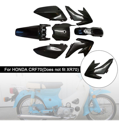 Kit De Carenado Fender Para Moto De Cross Honda Crf70, Color