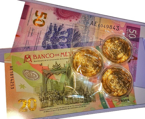 Combo Moneda Conmemorativa Menonitas 20 + Billete 