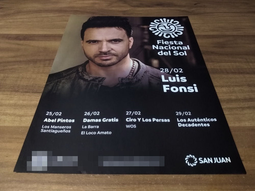 (pd770) Publicidad Luis Fonsi San Juan * 2020