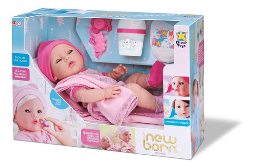 Boneca Reborn Premium-mamadeira Mágica-chupetaled-divertoys