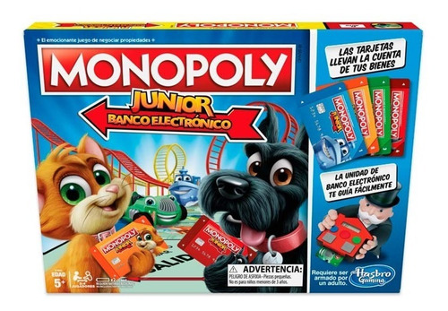 Monopoly Jr Banco Electrónico Juego De Mesa Para La Familia