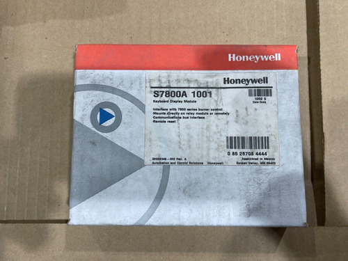 New Honeywell S7800a 1001 Burner Control Keyboard Displa Aab