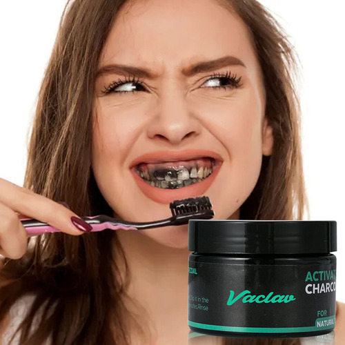 Polvo Blanqueador De Dientes Con Carbón Activado Natural Whi
