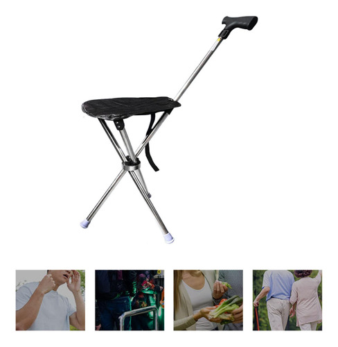 Caña Con Asiento Capacidad De Carga Balance Plegable