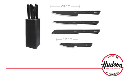 Set De 4 Cuchillos Línea Design Huevo Inox + Afilador