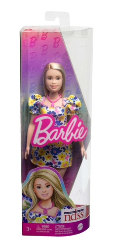 Boneca Colecionável Barbie Fashionistas Menina Loira Coleção Síndrome Down Viva A Diversidade 208 Mattel Brinquedos