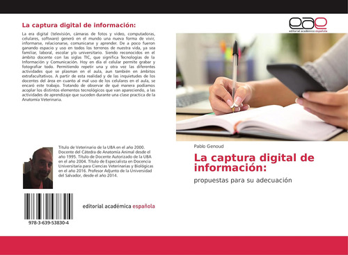 Libro: La Captura Digital Información:: Propuestas S