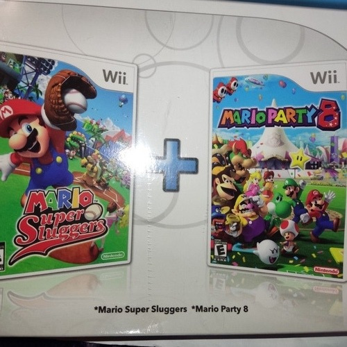 Mario Party 8 Y Mario Sluggers Caja Instructivo De Wii