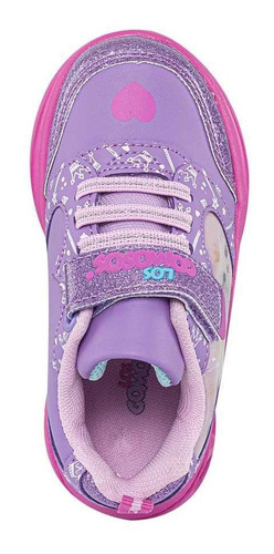 Imagen 6 de 8 de Tenis Con Luces Tizta Lila Para Niña Los Gomosos