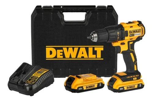 Kit Taladro Atornillador 1/2 pul 20V Máx Dewalt con 2 Baterías 2Ah Dcd7771d2