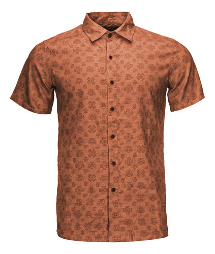 Camisa Hombre Lippi One Way Short Sleeve Shirt Print Terraco