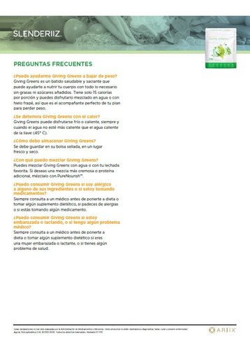 Ariix Slenderiiz Giving Greens Control Perdida D Peso Oferta (Usado)