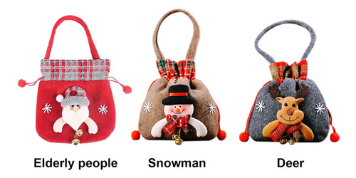 . Bolsa De Regalo Navideña Con Bolsillo Extraíble For