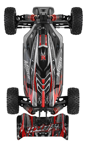 Buggy Rc 4x4 Wltoys De Alta Velocidad Todo Terreno Esc1:12 Rojo Con Negro Carreras Rc