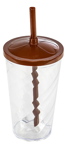 Kit 15 Copos Twister 500ml - Marrom Festas E Decoração
