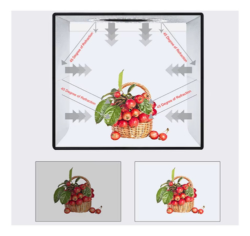 Caja De Luz Para Fotos De 30 Cm Plegable Con Iluminación
