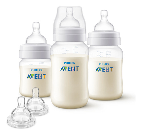 Set Mamadera Anti-colic 125 Ml+260ml+330 Ml + 2 Tetinas 3m+