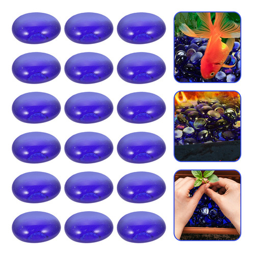 Perlas Planas Decorativas De Vidrio Para Brasero Para Pecera