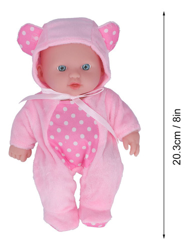 Bonecas Lifelike Baby Dolls De 8 Polegadas, Vinil, Brinquedo