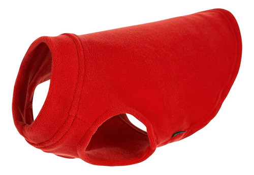 Chaqueta De Vestir Para Perros Manga Corta Polar Roja Median