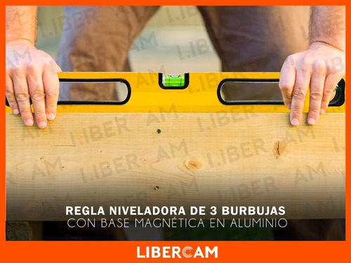 Imagen 9 de 10 de Nivel De Burbuja Nivel De Mano 3 Burbujas Tubular Regla