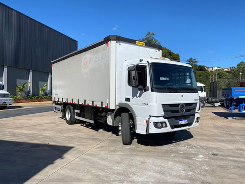 Mb Atego 1719 Ano 2019 Bau Sider 7 Metros 14 Paletes
