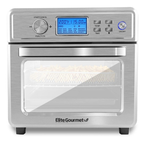 Imagen 2 de 8 de Horno/freidora De Aire 21 L Digital Programable Elite Acero