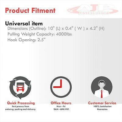Universal Jdm Front Auto Car Racing 10mm Tow Hook Kit Alum