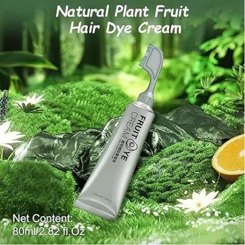 Fruit Hair Tint Cream Creme Para Cabelo Com Pente. Pente