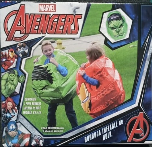 Marvel Avengers Burbuja Inflable Infantil Hulk