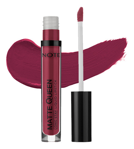 Labial Líquido Note Matte Queen Liquid Lipstick X4,5 Ml Color Majestic Red