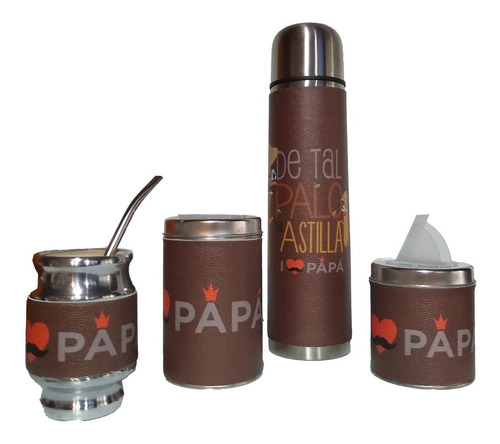 Set Matero 5 Elementos Dia Del Padre Papá Hombre Cumpleaños 