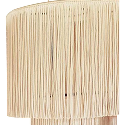 Lámpara macramé de 30 cm x 50 cm, unidad de color