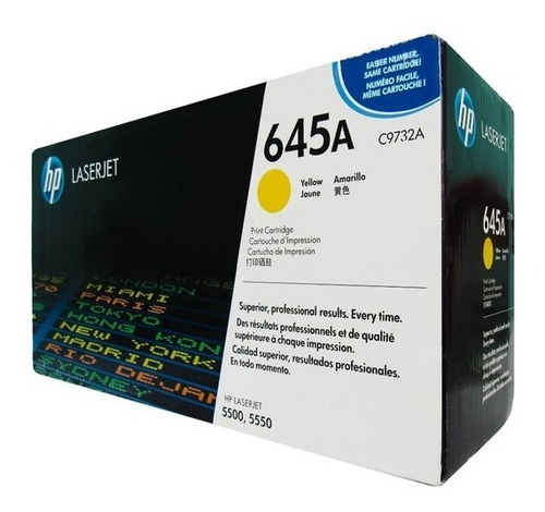 Hp Toner #645a Amarillo    P/lj Col 5500 C9732a