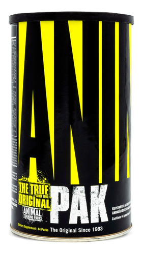 Animal Pak Universal Nutrition 44 Paquetes Sabor Sin sabor