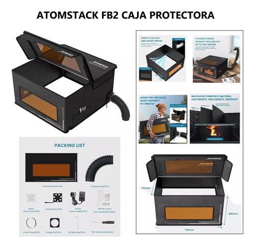Máquina De Grabado Láser Atomstack A10 Pro 10w Y Accesorios