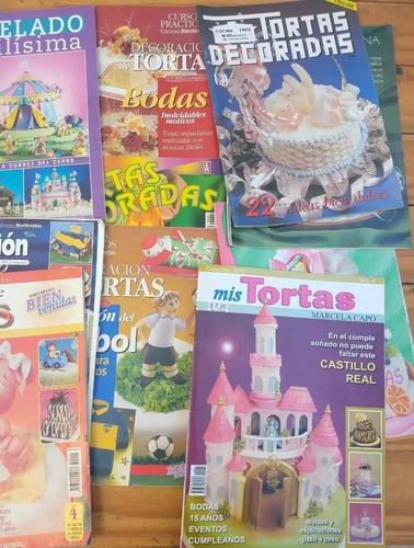 Lote 21 Revistas Decoración Tortas Pastelería Oportunidad!!! (Usado)