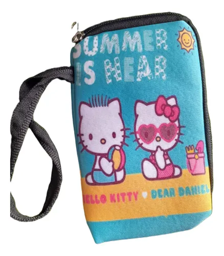 Funda Celular Hello Kitty Playa De Neoprene C/cierre Divino