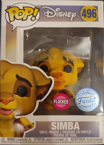 Funko Pop! Disney Lion King #496: Simba Flocked Se (Usado)