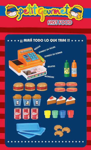 Fast Food. Juguete De Cocina. Petit Gourmet