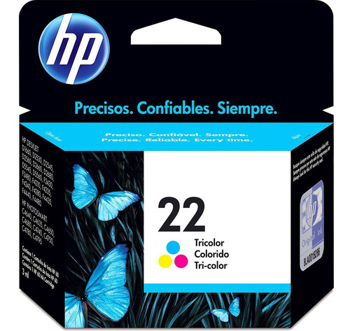 Imagem 3 de 5 de Kit Cartucho 21 E 22 Para Impressora Hp Colorido + Preto