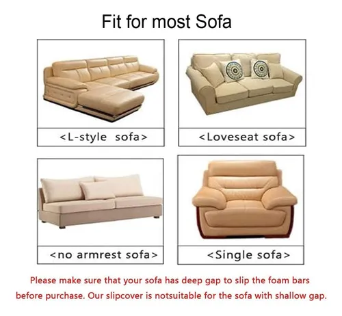 Protector De Sofá En Forma De L De Terciopelo, Elástico, Imp
