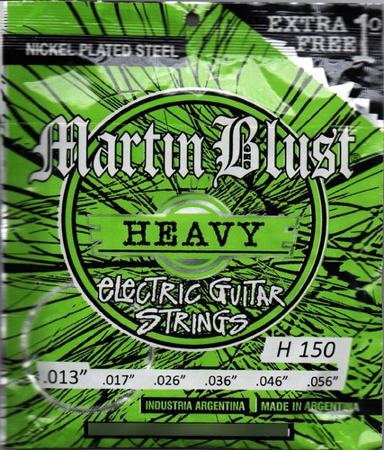 Cuerdas 013 Guitarra Eléctrica Martin Blust H 150