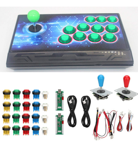 Luz Bricolaje Para Win10 Game Rocker Kit Accesorio Juego