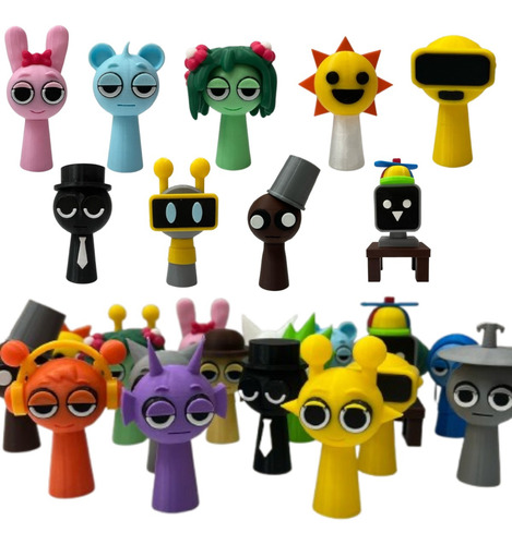 Muñeco Figura Sprunki Roblox 3d Coleccion Completa