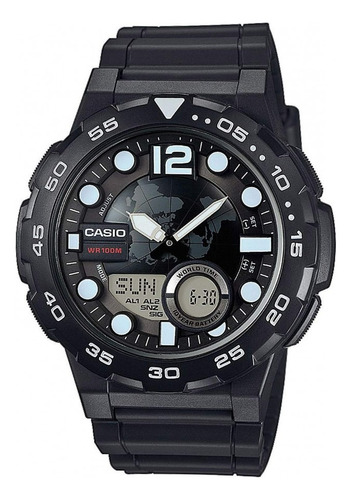 Reloj De Pulsera Casio Aeq-100w-1a Relojesymas